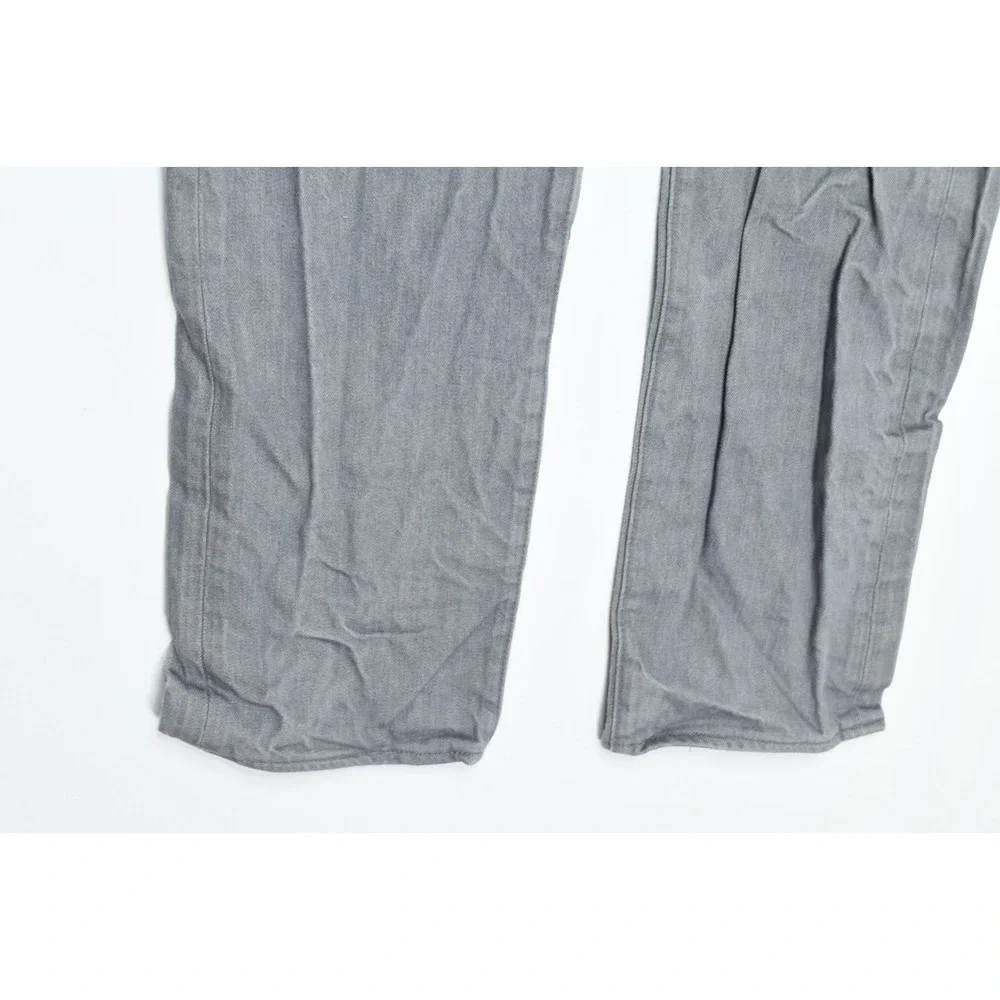 Levis 501 Jeans Mens 33x32 (33x29.5) Gray Original Straight Button-Fly Cotton